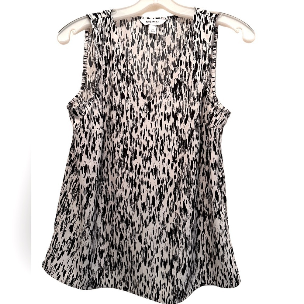 Nine West Women’s Dress Casual Top Size Black White Size XS - Picture 4 of 4